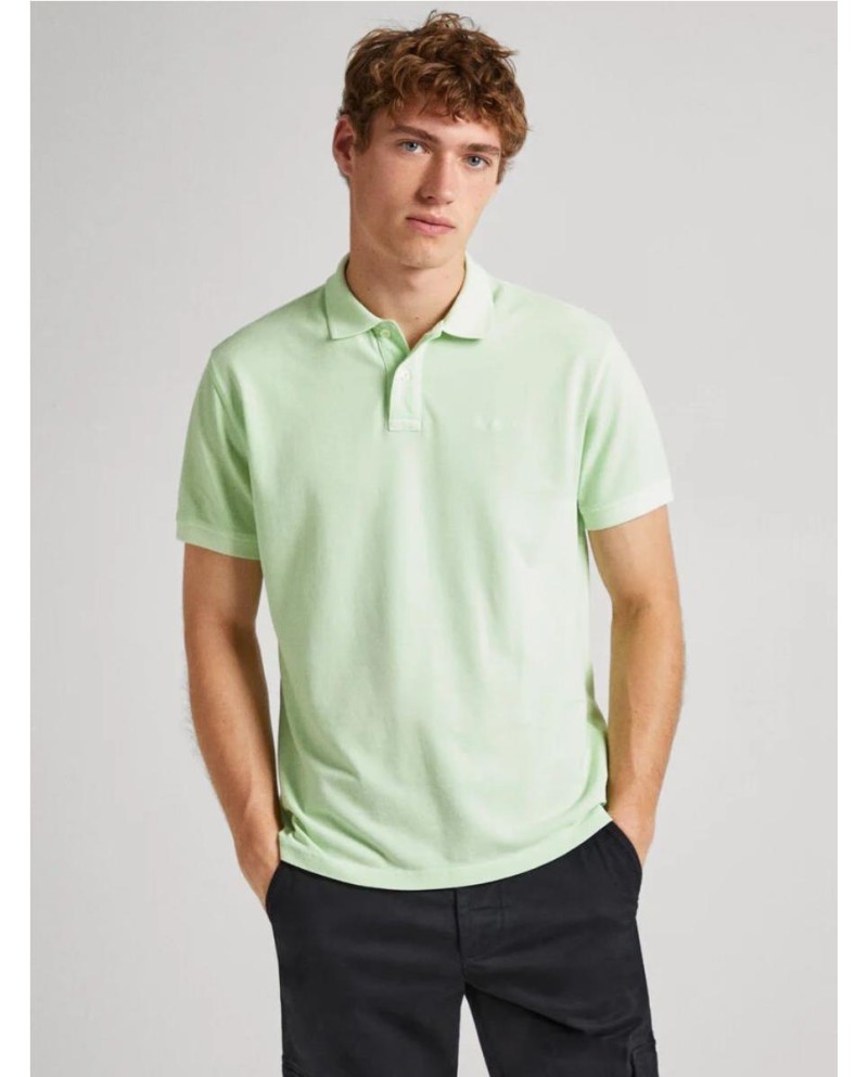 POLO PIQUÉ PEPE JEANS CON LOGO BORDADO VERDE