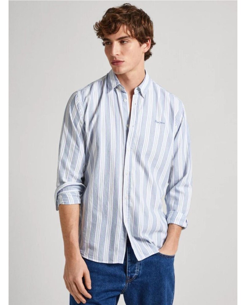 CAMISA PEPE JEANS  RAYAS FIT REGULAR AZUL RAYAS