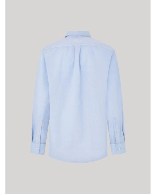 CAMISA POPELÍN PEPE JEANS LISA FIT REGULAR CELESTE