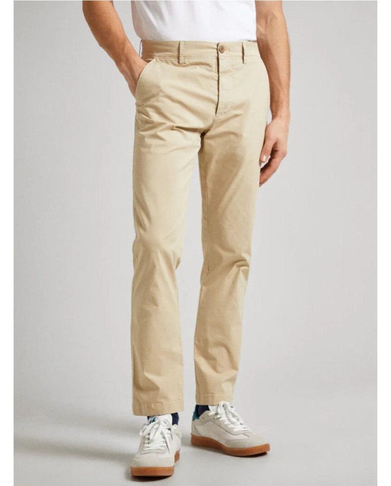 PANTALÓN CHINO PEPE JEANS  FIT SLIM BEIGE