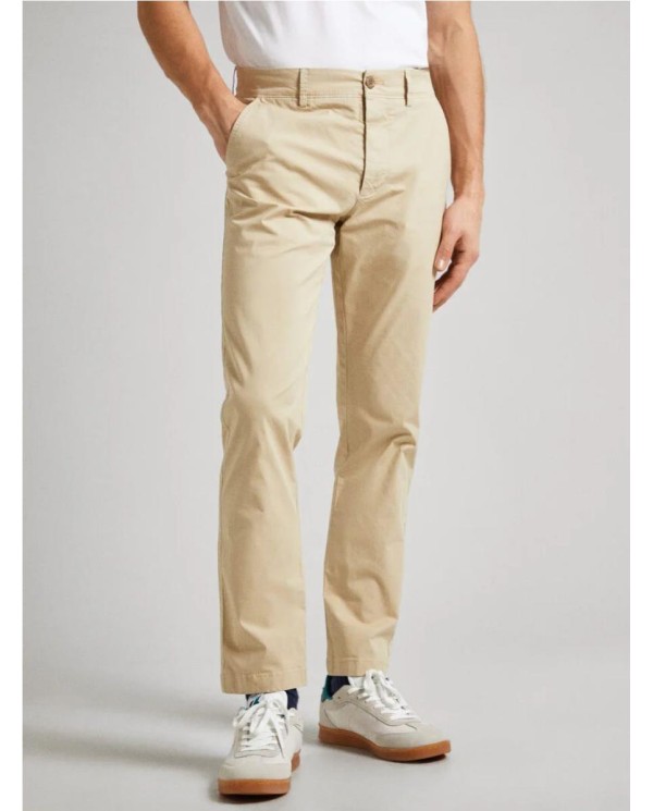 PANTALÓN CHINO PEPE JEANS  FIT SLIM BEIGE