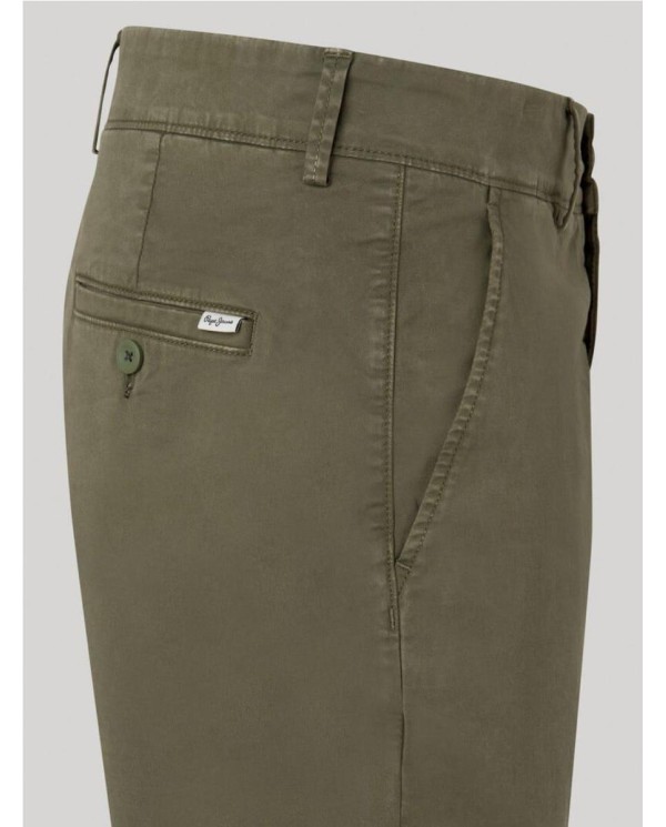 BERMUDA CHINOS PEPE JEANS  FIT REGULAR VERDE