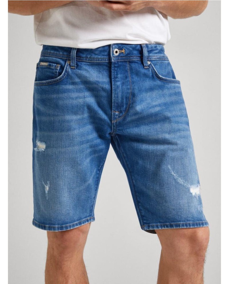 BERMUDA DENIM  PEPE JEANS FIT TAPER AZUL