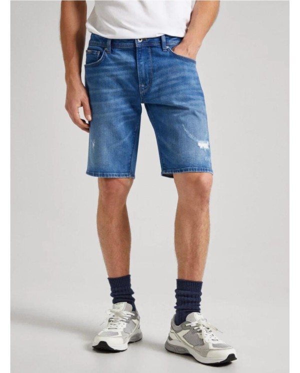 BERMUDA DENIM  PEPE JEANS FIT TAPER AZUL