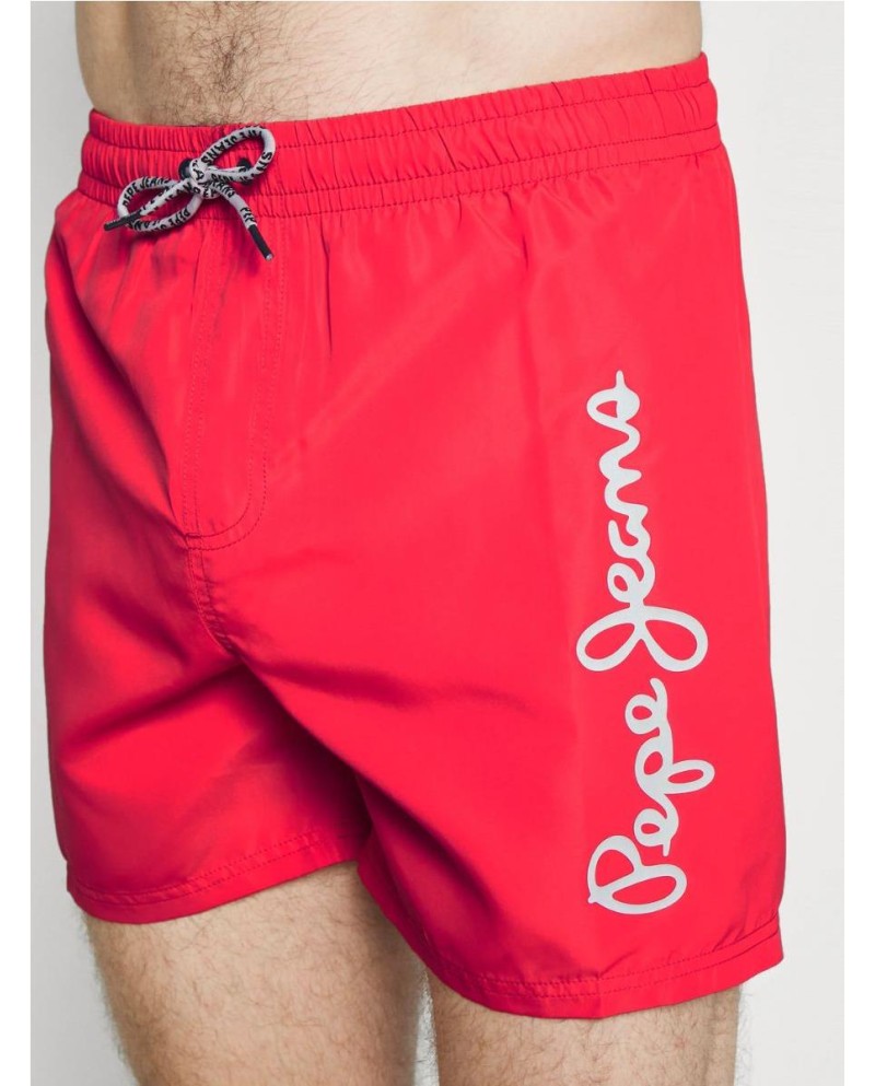 BAÑADOR BERMUDA PEPE JEANS MAXI LOGO ROJO