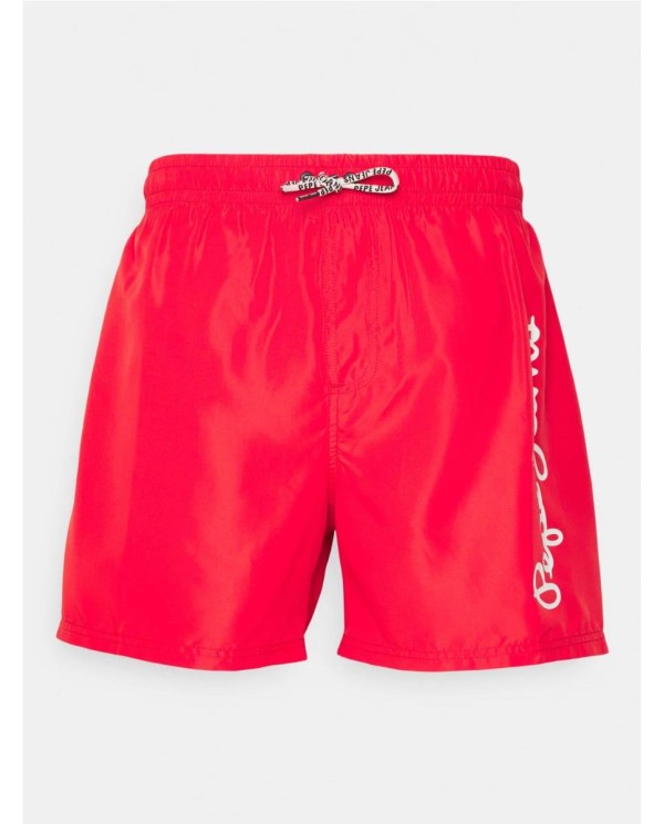 BAÑADOR BERMUDA PEPE JEANS MAXI LOGO ROJO