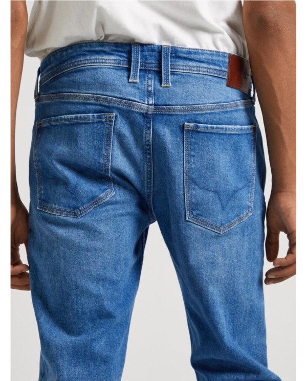 JEANS PEPE JEANS FIT SLIM Y TIRO REGULAR - HATCH AZUL