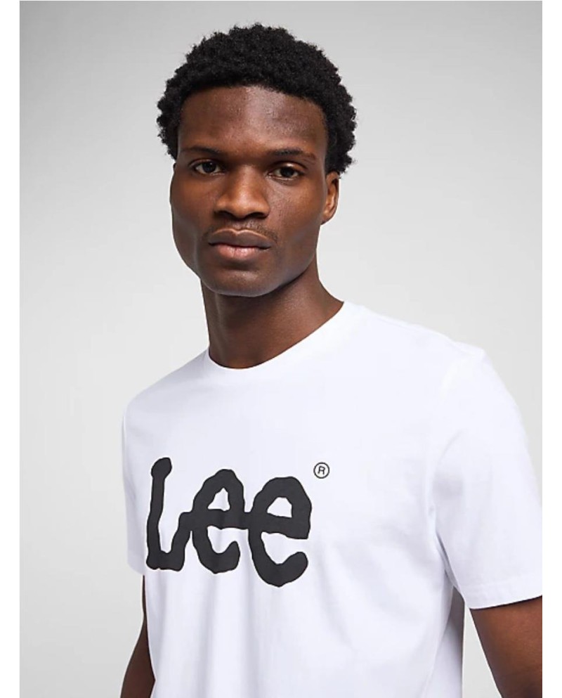 CAMISETA LEE LOGO TEE IN WHITE BLANCO