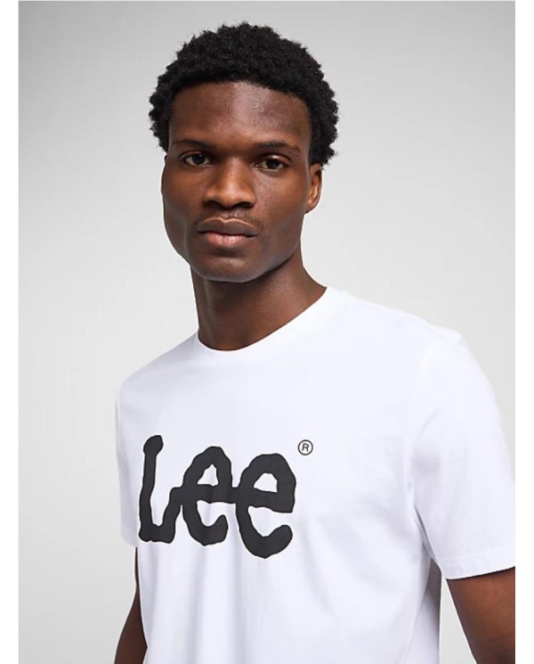 CAMISETA LEE LOGO TEE IN WHITE BLANCO