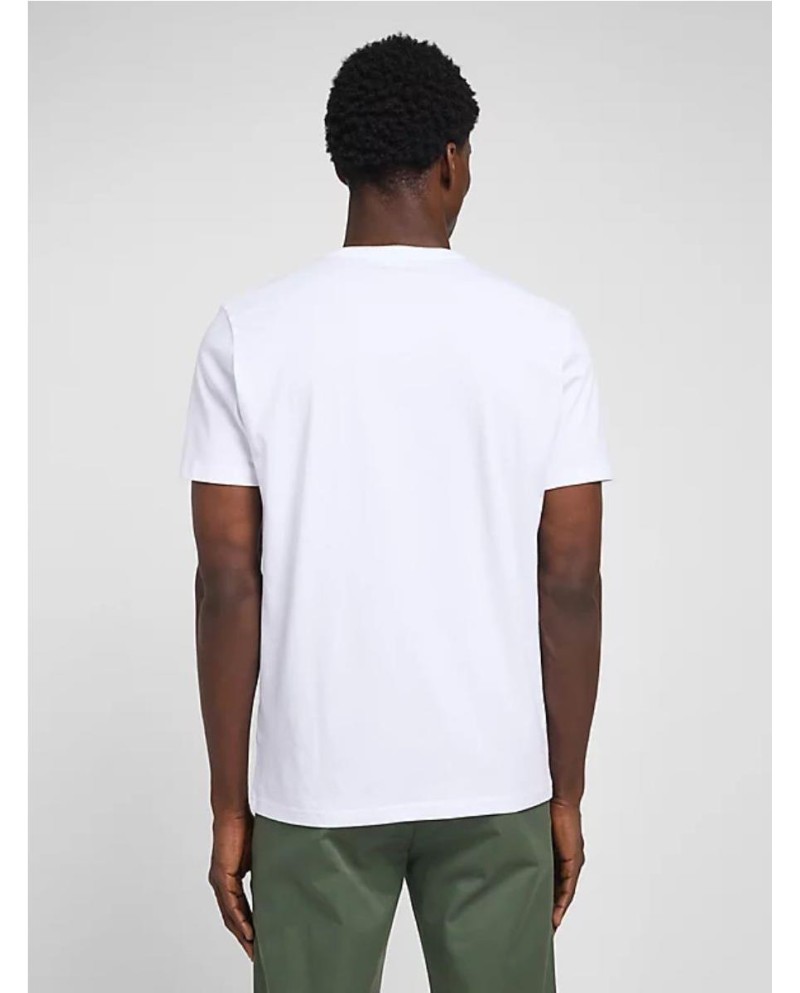 CAMISETA LEE LOGO TEE IN WHITE BLANCO