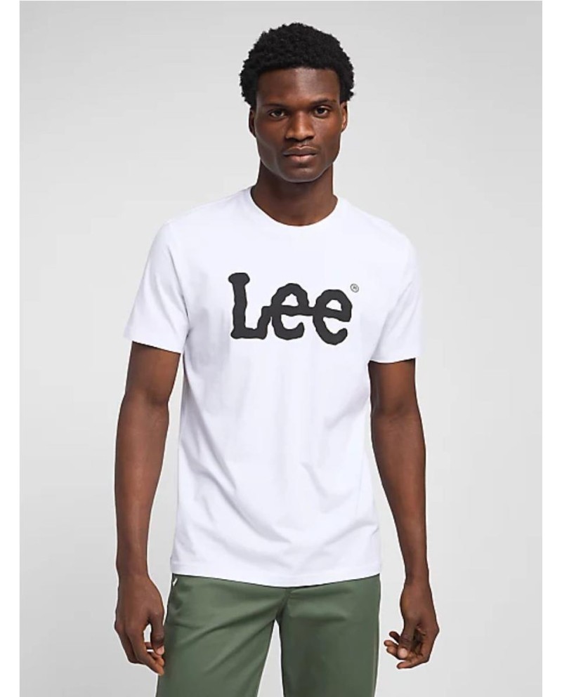 CAMISETA LEE LOGO TEE IN WHITE BLANCO