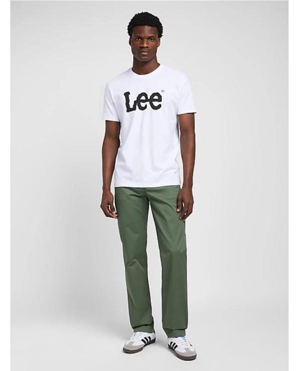 CAMISETA LEE LOGO TEE IN WHITE BLANCO