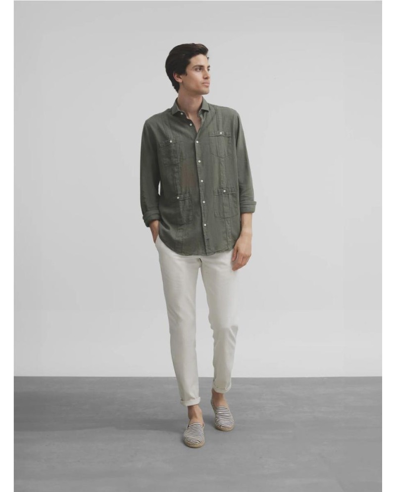 GUAYABERA SILBON SPORT  SOFT VERDE GUAYABERA SILBON SPORT  SOFT VERDE