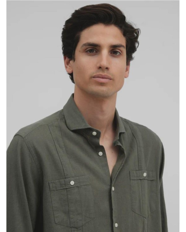 GUAYABERA SILBON SPORT  SOFT VERDE