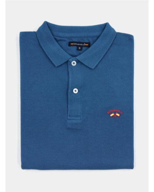 POLO SPAGNOLO PIQUE BASICO AZUL OSCURO