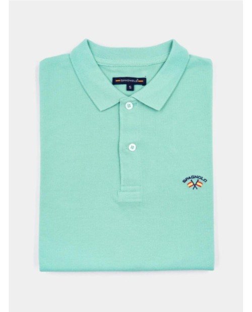 POLO SPAGNOLO PIQUE BASICO VERDE CLARO