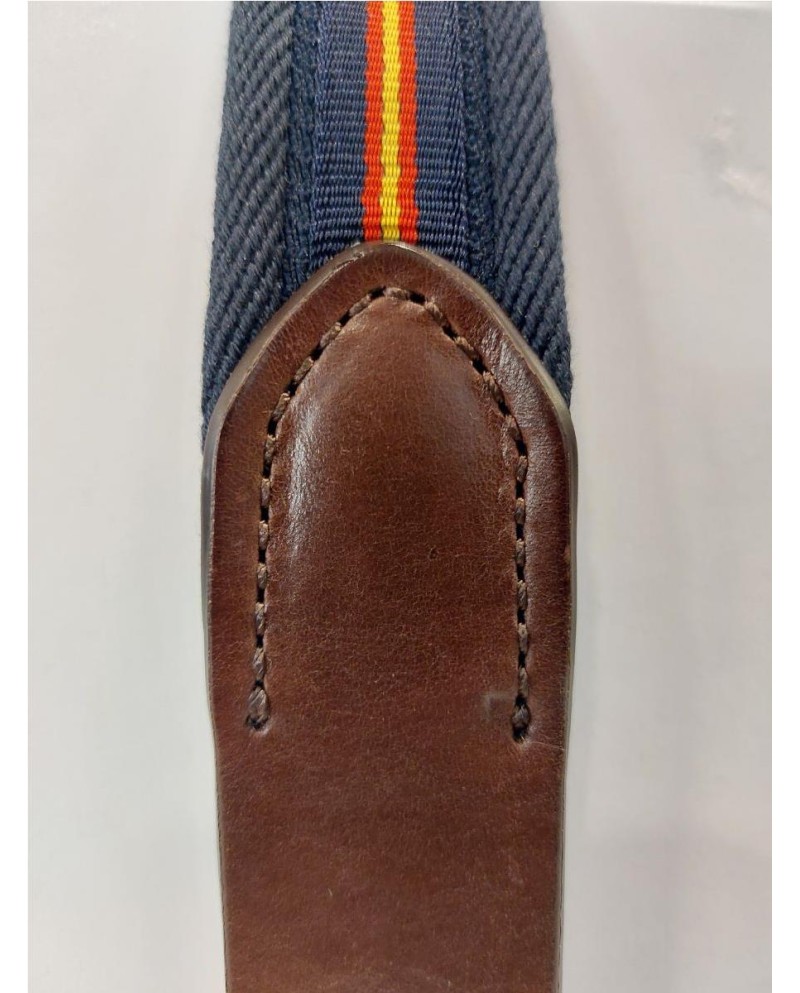 Cinturón Possum piel/lona Marino...