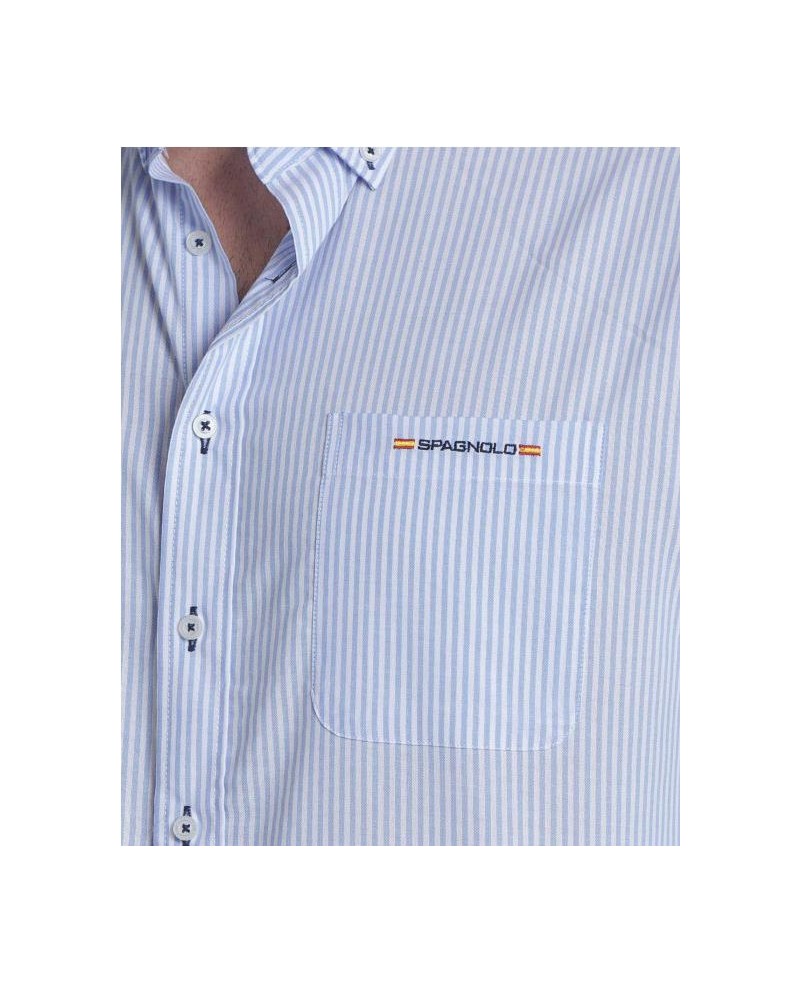 CAMISA POPELIN BOLSILLO SPAGNOLO AZUL CAMISA POPELIN BOLSILLO SPAGNOLO AZUL