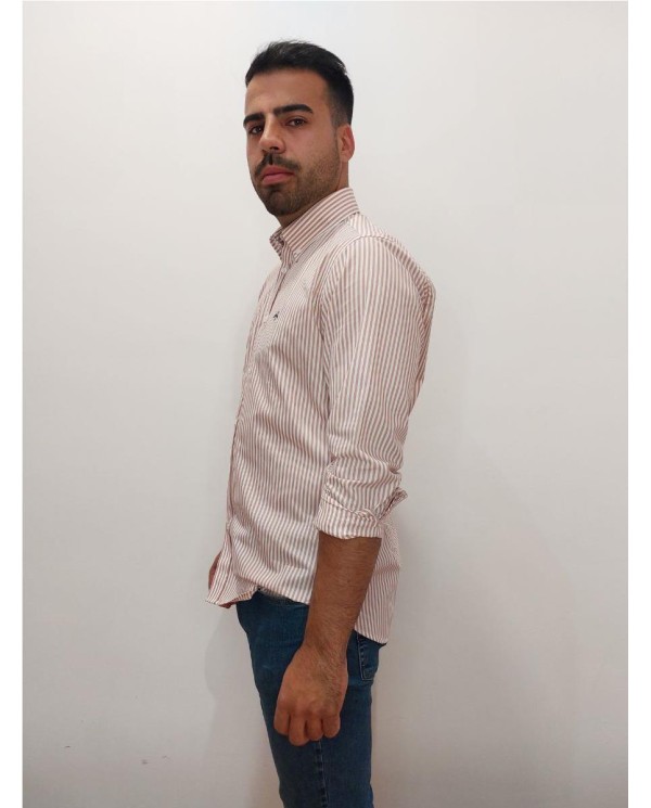 CAMISA SPORT THOMAS HARRISON RAYAS ROSAS. ROSA