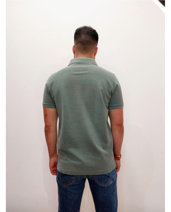 POLO THOMAS HARRISON LAVADO 100% ALGODÓN VERDE CLARO