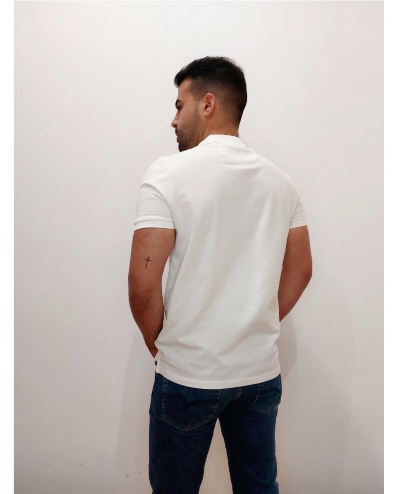 POLO THOMAS HARRISON PIQUE BLANCO