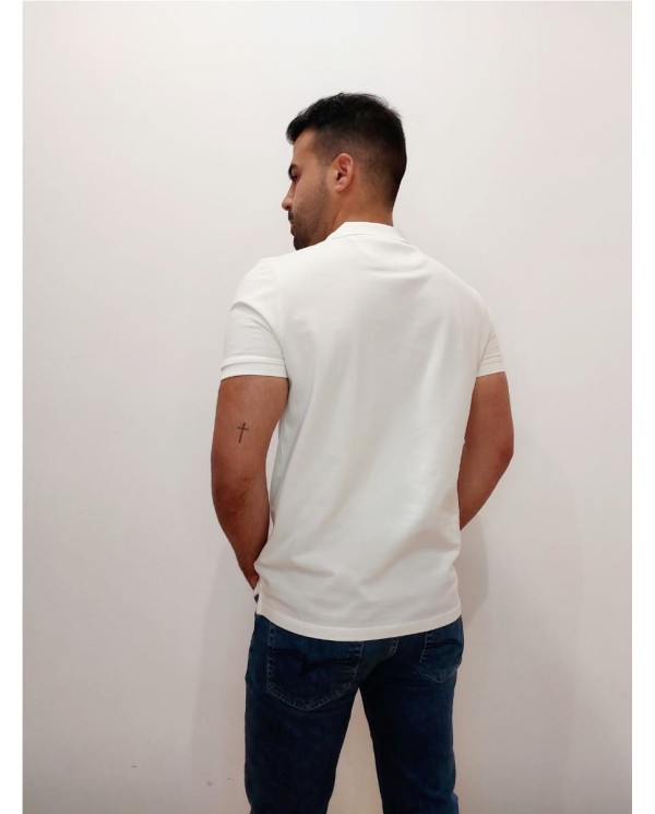 POLO THOMAS HARRISON PIQUE BLANCO