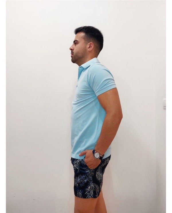 BAÑADOR THOMAS HARRISO ESTAMPADO TROPICAL AZUL