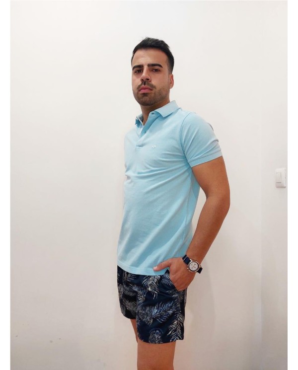 BAÑADOR THOMAS HARRISO ESTAMPADO TROPICAL AZUL