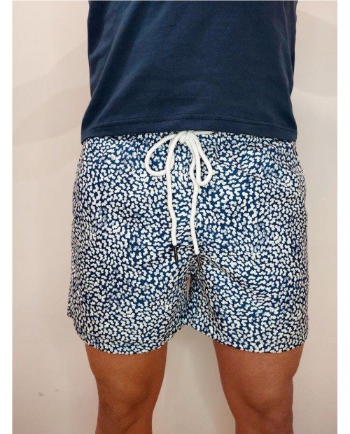 BAÑADOR THOMAS HARRISON ESTAMPADO MARINO AZUL
