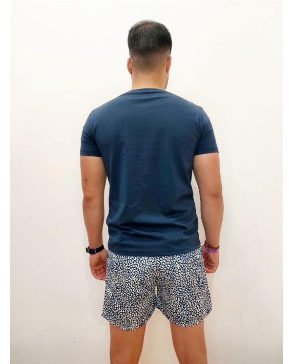 BAÑADOR THOMAS HARRISON ESTAMPADO MARINO AZUL