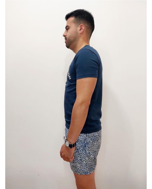 BAÑADOR THOMAS HARRISON ESTAMPADO MARINO AZUL
