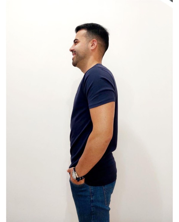 CAMISETA THOMAS HARRISON LOGO BORDADO PECHO MARINO