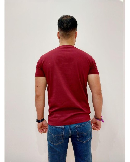 CAMISETA THOMAS HARRISON LOGO GRANDE EN PECHO MORADO 2