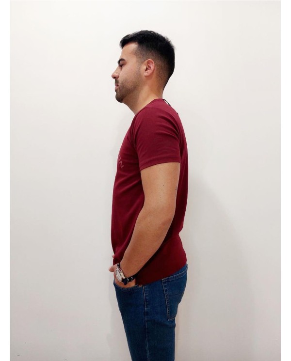 CAMISETA THOMAS HARRISON LOGO GRANDE EN PECHO MORADO