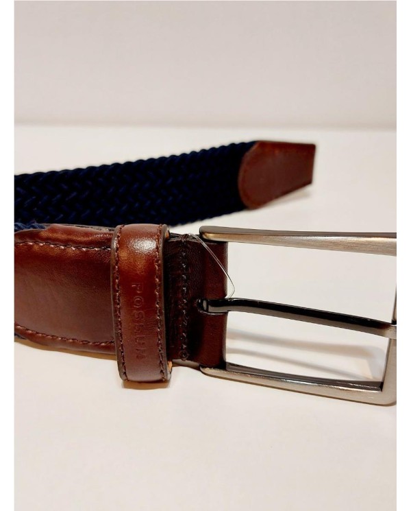 CINTURÓN POSSUM ELASTICO TRENZADO MARINO MARINO