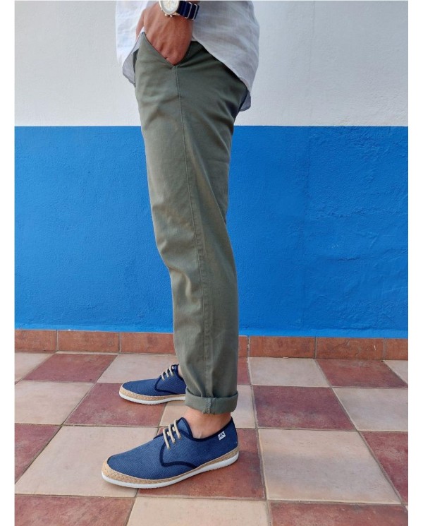 PANTALÓN JOGER THOMAS HARRISON. VERDE CLARO