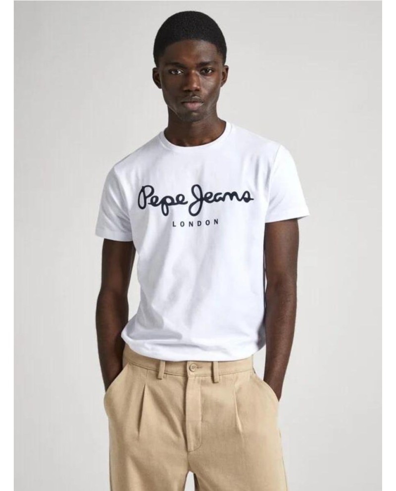 CAMISETA PEPE JEANS  ALGODÓN MANGA CORTA BLANCO