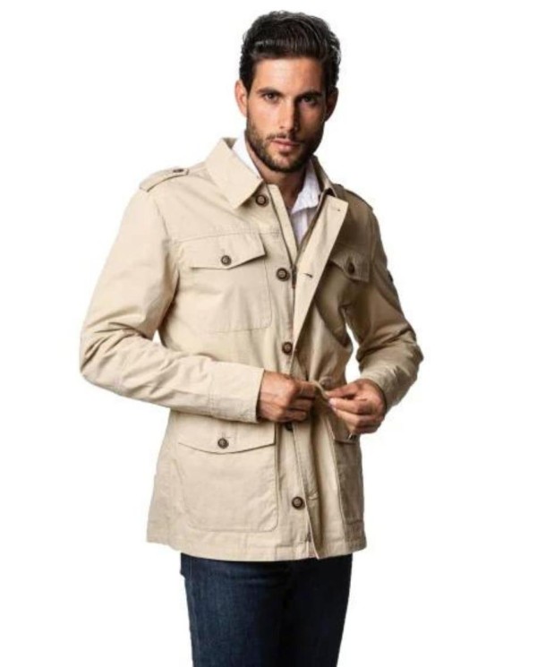 SAHARIANA SPAGNOLO ALGODÓN BEIGE