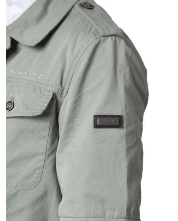 SAHARIANA SPAGNOLO ALGODÓN VERDE