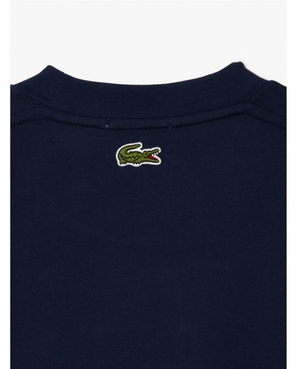 Camiseta con estampado Lacoste de corte clásico MARINO