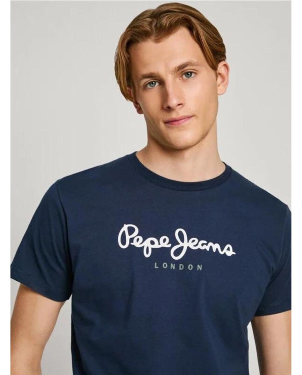 Camiseta Logo Fit Regular MARINO