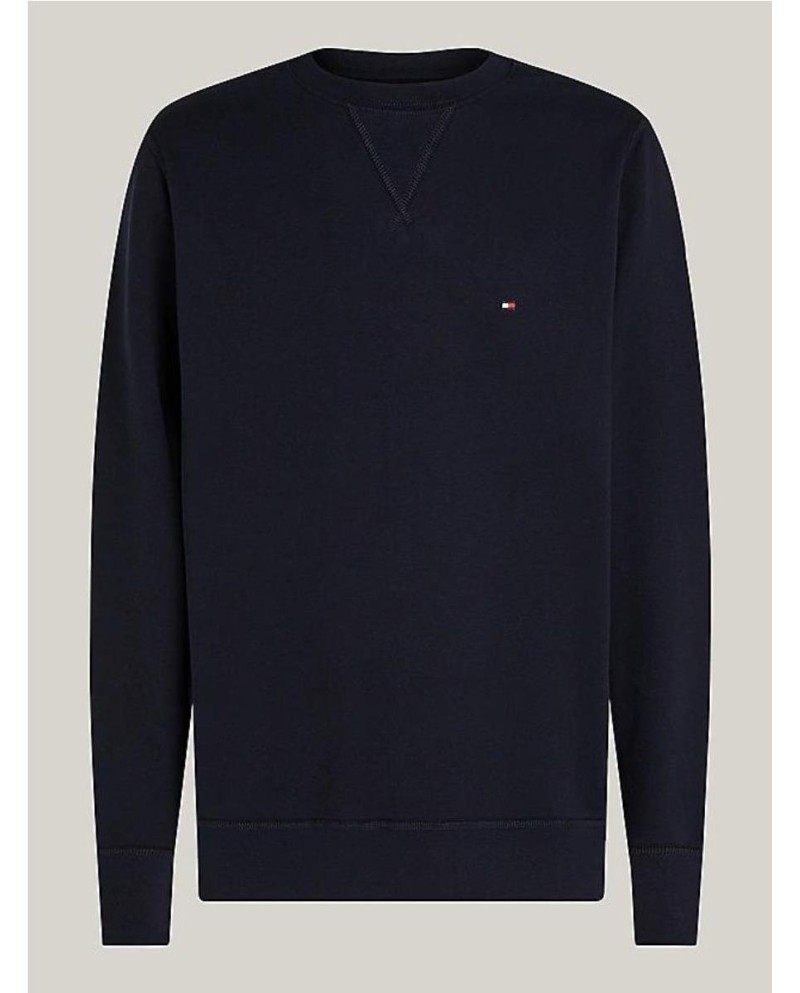 Sudadera de felpa con cuello redondo...