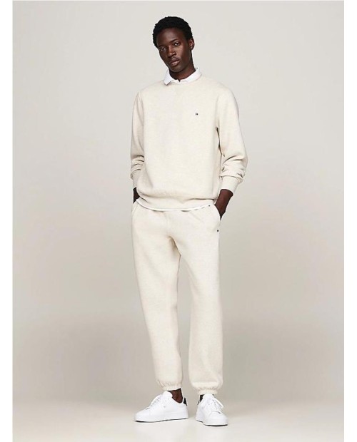 Sudadera de felpa con cuello redondo BEIGE 2