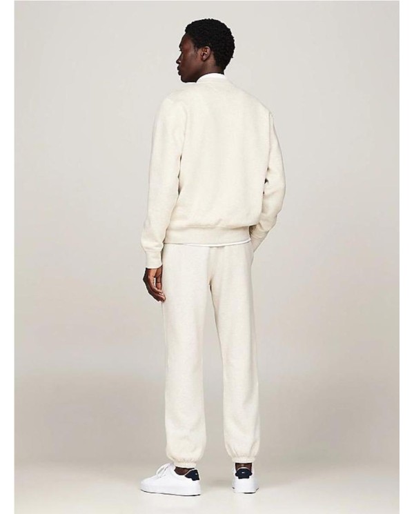 Sudadera de felpa con cuello redondo BEIGE