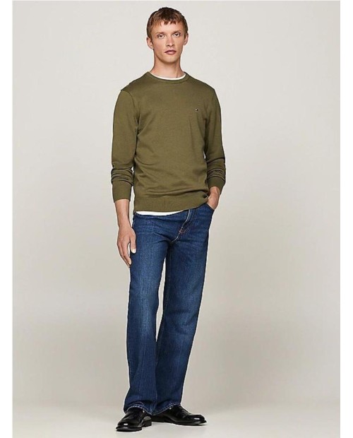 Sudadera de felpa con cuello redondo VERDE 2