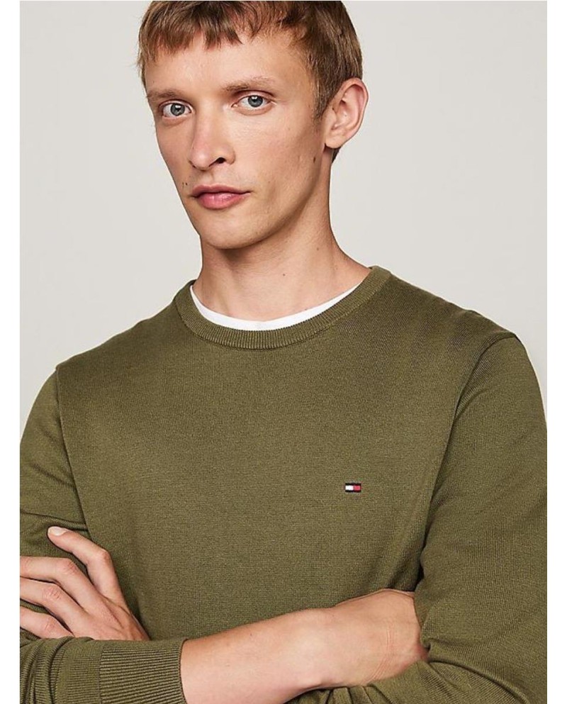 Sudadera de felpa con cuello redondo...