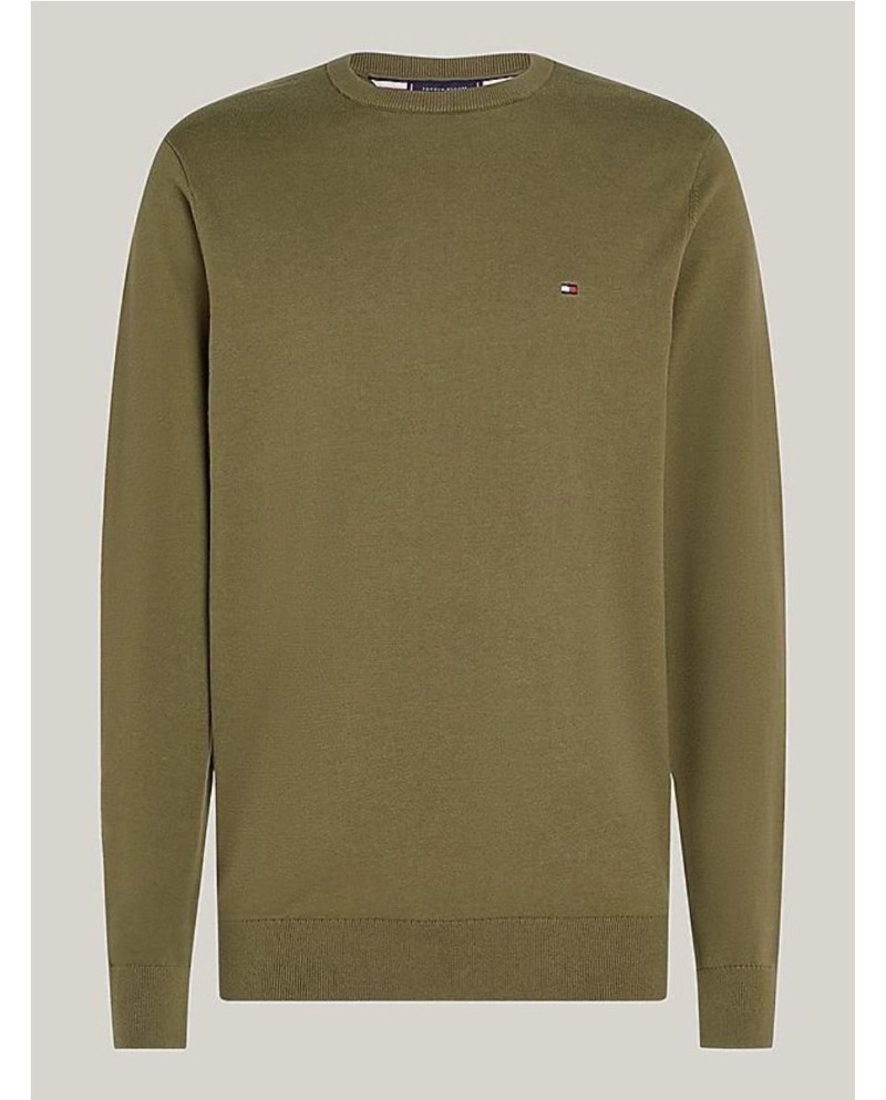 Sudadera de felpa con cuello redondo...