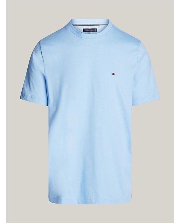 Camiseta de cuello redondo con logo CELESTE