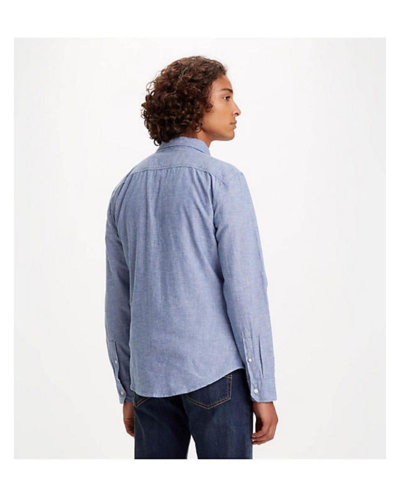 SHIRT  SLIM - NAVY PEONI OXFORD AZUL