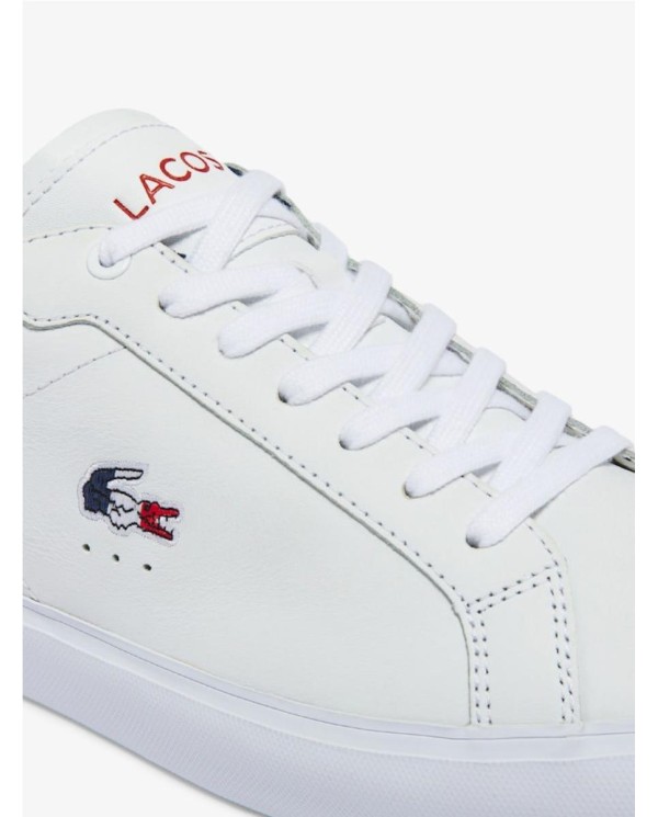 ZAPATILLAS DE HOMBRE POWERCOURT EN PIEL TRICOLOR LACOSTE BLANCO BLANCO